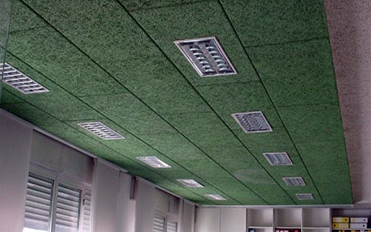 Green Acoustic Ceiling